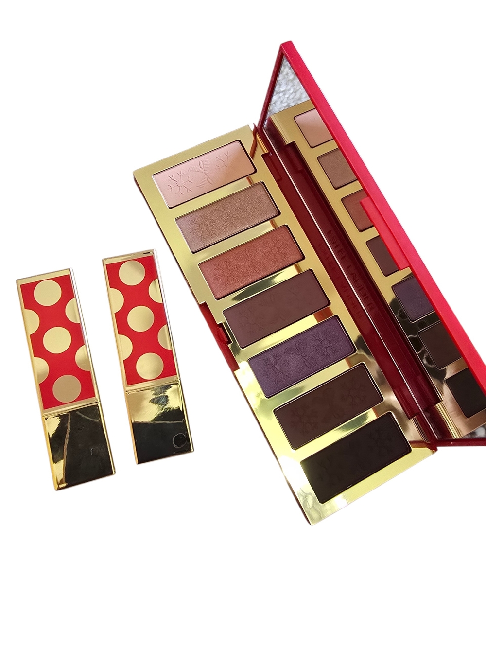 Estee Lauder Limited Edition 4 Piece Bundle Eyeshadow Palette 3 Lipsticks